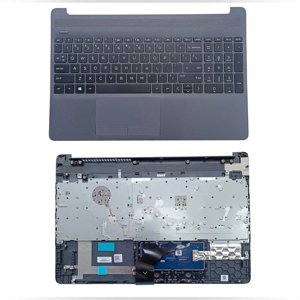 For HP 15-DW 15S-DU 15S-DY Palmrest Non-Backlit US Keyboard Touchpad L94458-001